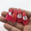 Resina de flash fino simulación botella de vino cerveza bebida diy pegamento de crema accesorios para funda de teléfono móvil suministro de explosión en vivo al por mayor