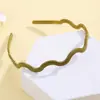 Faixa de Cabelo Ondulada Colorida para Mulheres, Presilha Estreita, Acessório de Cabelo Simples, Acessório para Sair, Faixa Organizadora de Fios Soltos