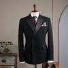 Traje de Doble Hilera 2025 Traje para Hombre Vestido de Novio Traje de Grupo para Padrinos Traje Masculino Anfitrión Traje de Negocios para Hombre