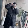 Nuevo Modelo Chaqueta Acolchada Estilo Shin Min-A, Chaqueta Puffer Cálida Extra Larga de Plumón de Ganso, Abrigo para Pareja Nc1Dm50J