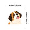 56 Novos Adesivos de Grafite de Cachorro de Desenho Animado Pintados à Mão Transfronteiriços, Adesivos Fofos de Cachorro para Decoração de Caderno DIY