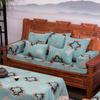 Cojín de chenilla para sofá, cojín de esponja para sofá de caoba china, cojín para silla, cojín para silla de comedor de madera maciza engrosado, colchón arhat
