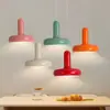 Lámpara Colgante Pequeña de Mesita de Noche Personalidad Creativa Arte Minimalista Moderno Estilo Crema Dormitorio Hongo Nórdico Habitación de Hotel Barra de Bar
