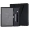 Conjunto de caixa de presente de caderno personalizado para eventos corporativos, presente de negócios de alta qualidade e elegante para clientes, caderno A5