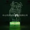 Regalo creativo exclusivo transfronterizo de Star Wars regalo luz de noche LED 3D colorida lámpara de mesa de noche con control remoto táctil