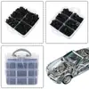 Caja de Tres Capas con 630 Piezas: Hebilla de Coche, Tornillo de Guardabarros, Clip de Fijación de Parachoques, Juego de Hebillas para Panel de Puerta