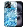 Aplicável à Capa de Vidro Temperado Apple 18PRO 17PROMAX Cobertura Protetora de Flocos de Neve Frescos iPhone16 Cristal de Gelo 17E