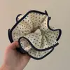 Scrunchie de Bolinhas Dupla Camada Estilo Coreano para Mulheres, Novo Estilo, Alta Elasticidade, Elástico para Rabo de Cavalo, Não Danifica o Cabelo, Acessório de Cabelo