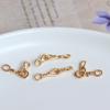 Hebilla Multiestilo Chapada en Cobre Oro Real Hebilla de 8 Caracteres Hebilla de Mariposa Accesorios diy Hecho a Mano Casero Collar Pulsera Hebilla Versátil Material