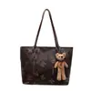 Bolso de mano retro de gran capacidad para mujer, bolso de hombro informal y moderno, combinable, 2024