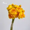 Flores de Lótus Artificiais Transfronteiriças para Decoração de Sala de Estar Interna e Mesa de Jantar, Ornamentos de Arte de Flor de Chá, Flores Artificiais para Atacado