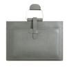 Bolsa de Archivo A4 Bolso de Mano Moda Femenina Gran Capacidad Impermeable Negocios Cuero Bolsa para Computadora Logo Impreso Sobre