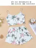 Pijama Cruzado de Comércio Exterior para Mulheres Verão Novo Shorts de Alça Fina de Seda de Leite Desenho Animado Fofo Estilo Europeu e Americano Roupa de Casa com Alça