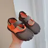 Zapatos Descalzos para Niños 2026 Verano Nuevos Transpirables Zapatos para Niñas Estilo Coreano Bloque de Color Boca Baja Malla Zapatos Casuales
