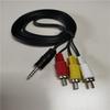 Línea AV de 1.5 m línea de audio de 3.5 mm un punto tres línea Lotus 3RCA línea de audio y video 3.5 a línea de diferencia de color