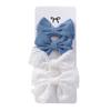 Set de Accesorios para el Cabello de Niños de Amazon Transfronterizo Pinza para el Cabello Estampada para Bebé Tarjeta Pinza para el Cabello de Tela con Flor Set Navideño 2302