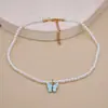Joyería Transfronteriza Europea y Americana Más Vendida Collar de Perlas de Lujo Ligero Estilo Dulce y Fresco Cadena para Clavícula con Lazo de Cinta Amor