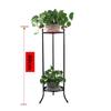 Estilo Europeu Flor Rack Ferro Forjado Multi-camada Interior Piso de pé verde prateleira da sala de estar Armazenamento Varanda simples vaso de flores domésticas