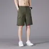 Shorts Casuales de Moda de Algodón Puro para Hombre, de Estilo Maduro para Negocios, de Color Sólido, Tendencia de Verano, Shorts de Trabajo para Hombre