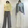 Saia Branca Patchwork Vazada Estilo Francês para Mulheres, Novo Design para Primavera/Verão 2026, Longa Elegante em Linha A Emagrecedora, Estilo Fada