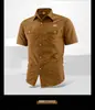 Camisa de Secado Rápido Jeep Spirit Jeep Verano, Camisa de Manga Corta sin Planchar, Camisa de Trabajo de Verano para Hombre, Protección Solar