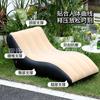 Sillón Inflable de PVC Perezoso para Exteriores Sofá Portátil Equipo Esencial de Camping para Acampar en la Playa Plegable