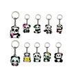 Venda Direta de Fábrica Chaveiro de Panda de Desenho Animado Borracha Macia de PVC Toque de Alta Qualidade Pingente Instantâneo Chaveiro DIY Acessórios de Joias