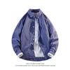 Camisa de Manga Larga a Cuadros para Hombre Transfronteriza 2025 Otoño Nueva Juvenil Casual Pareja Holgada Camisa de Manga Larga para Hombre