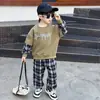 Conjunto de ropa de otoño para niños, estilo primavera y otoño, nuevo modelo 2026, ropa de primavera fresca y elegante para niños, ropa de bebé de moda