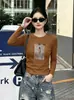 Fábrica de Origem Guangzhou Shisanxing Blusa de Algodão Slim Fit de Manga Longa para Mulheres, Segunda Remessa de Verão, Gola Redonda, Exclusivamente para Atacado