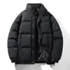 Nueva Chaqueta Gruesa de Algodón para Hombre con Cuello Alto, Chaqueta Acolchada Holgada Casual de Invierno, Abrigo Cálido, Ropa de Algodón de Moda