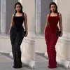 Vestuário Feminino para Comércio Exterior, Moda Feminina Europeia e Americana Transfronteiriça Amazon, Vestido Bodycon Elegante Sem Mangas Costas Abertas com Ajuste na Cintura