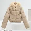 Moda de Invierno 2026 Versátil y Elegante Abrigo de Algodón, Chaqueta Acolchada Cálida y Elegante Sencilla, Chaqueta de Algodón Moderna para Mujer
