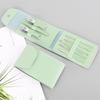 Set de 16 piezas Cortaúñas verde matcha Manicura casera Pinzas de belleza Set de cortaúñas Bolsa plegable Herramientas de belleza para uñas