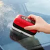 Cepillo limpiador de película de aceite para cristales de coche, rojo, potente para eliminar la suciedad del parabrisas delantero, los cristales laterales y los espejos retrovisores