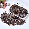 3-5mm Pedras Naturais Roxas Rosa Brancas Amarelas Verdes Cascalho de Cristal Pedra Desmagnetizante Ágata Fluorita Pedra do Olho de Tigre Partículas Polidas