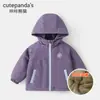 Chaqueta con Capucha de Terciopelo Kaka Panda para Niños Ropa de Invierno para Niños Ropa Cálida de Algodón para Niñas Ropa de Algodón para Bebé Otoño e Invierno