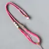 Suministros del Fabricante Cuerda para Collar Tejido Hecho a Mano DIY Multicolor Ágata Jade Cuerda para Suéter con Colgante de Cuerda Cordón