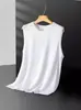 Chaleco de Malla de Seda de Hielo para Hombre Verano Delgado Transpirable Secado Rápido Sin Mangas Chaleco Deportivo Talla Grande Chaleco de Manga Suelta