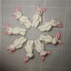 Boneca de Pelúcia Urso Articulado Pequeno Mini Tecido Escovado Off-White 3cm Roupas Acessórios Materiais Acessórios