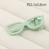 Pinza para el Cabello con Forma de Pico de Pato para Gafas Metálicas, Pinza de Color Macarrón Divertida y Original, Base de Pinza para Flequillo con Diseño Hueco