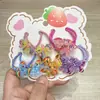 Lindo Kit de Gomas para el Cabello para Niños, Bandas para el Cabello de Bebé que No Dañan el Cabello, Cuerdas para el Cabello de Dibujos Animados para Niñas, Anillos para el Cabello del Tamaño de un Pulgar, Dulces Anillos de Toalla