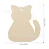 Al por mayor en stock Varias formas de virutas de madera Bricolaje Gato Oso Cohete Decoración Festiva Decoración para Fiestas en Casa 10 Piezas
