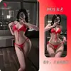 Pensamentos Noturnos Serenidade Noturna Lingerie Erótica Renda Quente Alças Conjunto de Três Peças Não Precisa Tirar Sexy Puro Desejo Tentação 9915