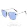 Gafas de Sol de Moda Sin Montura Transfronterizas para Mujer Protección Solar para Viajes Marco Grande Gafas de Sol para Hombre Gafas de Sol al por Mayor