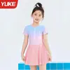 Maiô Infantil para Meninas 2026 Novo Modelo para Meninas Mais Velhas Peça Única Estilo Saia Fontes Termais Roupa de Banho Profissional para Treinamento
