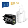 Carregador Multi-Porta Transfronteiriço 65W 3U+2C Cabeça de Carregamento Rápido Adequado para Celulares Apple, Huawei e Android Cabeça de Carregamento 120W