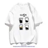 2026 Nova Camiseta de Algodão Puro Manga Curta Estilo Americano Verão Masculina e Feminina Casal Gola Redonda Solta Casual Manga Meia Manga Manga de Cinco Pontos