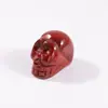 Fabricante de Enfeites de Caveira de Jade 1 polegada Caveira Halloween Artesanato Escultura em Pedra Natural Figura de Caveira de Ametista