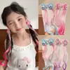 Peluca de Trenza de Colores para Niños My Little Pony 2025 Nuevo Anillo para el Cabello de Estrella de Niña Pequeña Tocado Accesorios para el Cabello Trenzados de Princesa